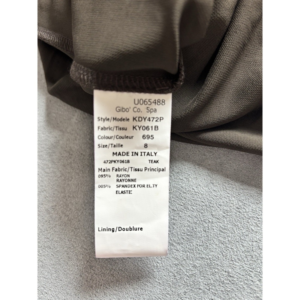 Michael Kors Collection Italy Womens Brown Dolman Sleeve Dress Sz 8 Luxe Minimal - Picture 4 of 13